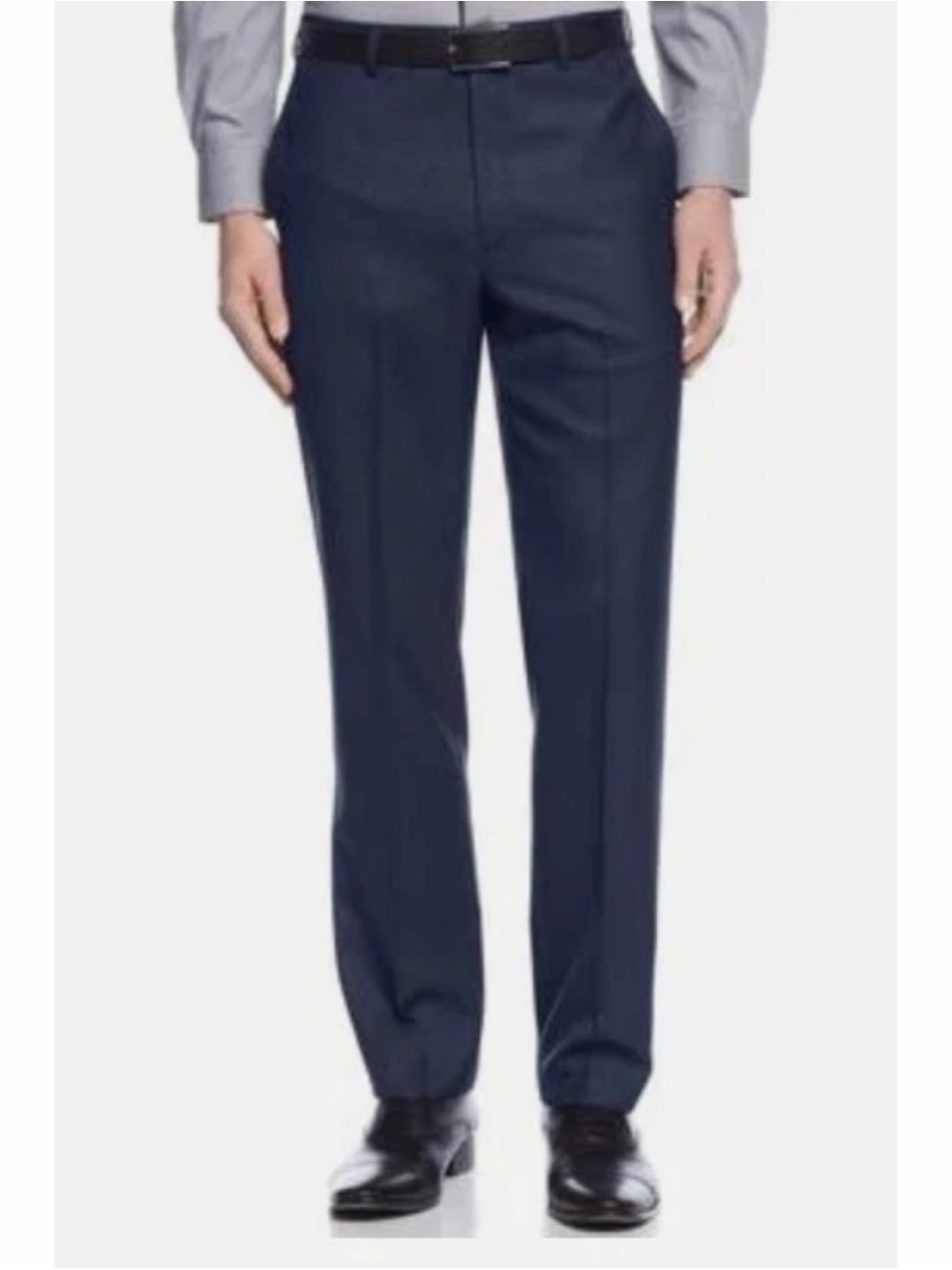 Calvin Klein Mens Slim fit Dress Pants Navy Blue Solid Sz 32 X 32 NWT